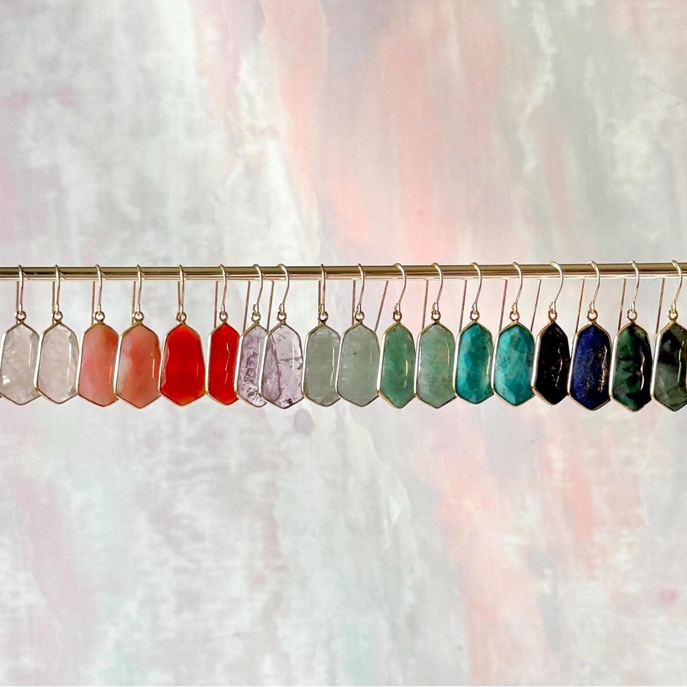 Lydia Gemstone Earring - Layer It Jewelry